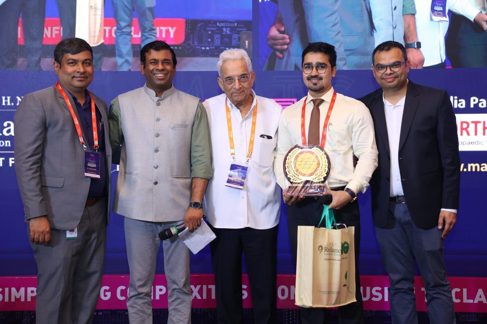 Dr. Somani receiving Best Research Paper Award